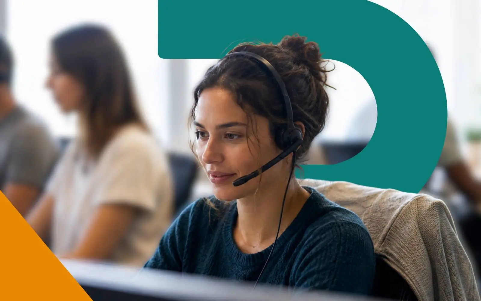 Medarbetare på Relinx som arbetar med telemarketing och kunddialog